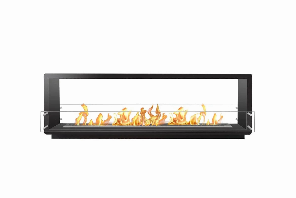 The Bio Flame 84-inch Double Sided Built-In Ethanol Firebox