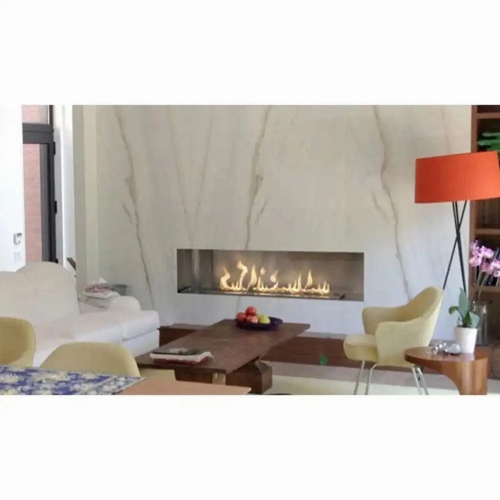 The Bio Flame 84-inch Single Sided Built-In Ethanol Firebox