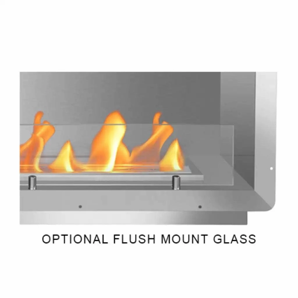The Bio Flame 96-inch Double Sided Built-In Ethanol Firebox