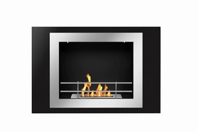 The Bio Flame Fiorenzo 33-inch Wall Mounted Ethanol Fireplacestone-look outdoor patio fireplace