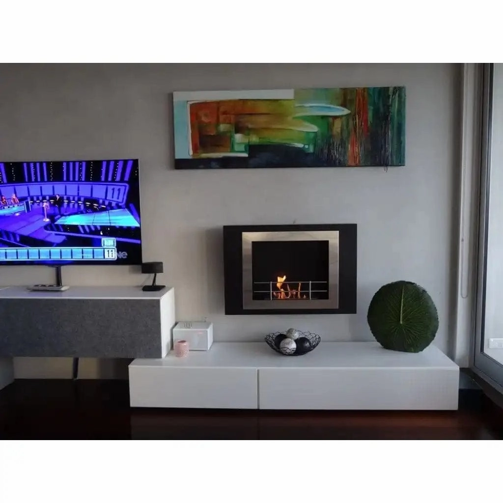 The Bio Flame Fiorenzo 33-inch Wall Mounted Ethanol Fireplace