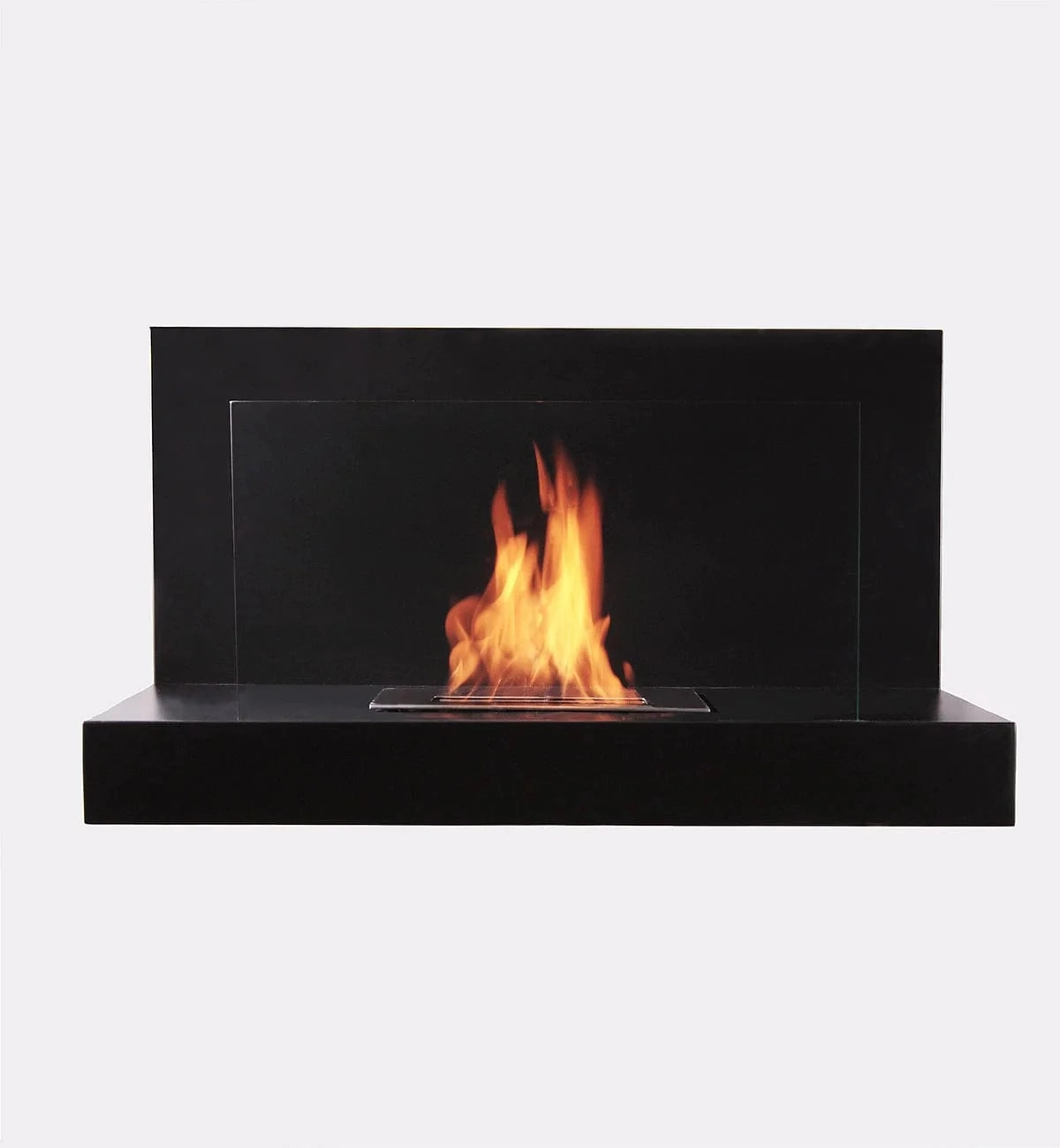 The Bio Flame Lotte 35-inch Wall Mounted Ethanol Fireplacestone-look outdoor patio fireplace