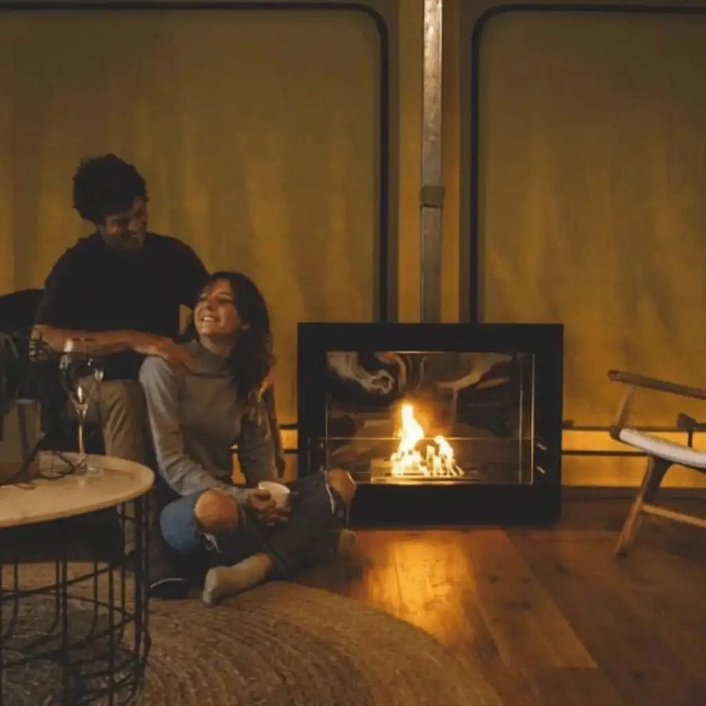 The Bio Flame Rogue 2.0 36-inch Single Sided Freestanding Ethanol Fireplace