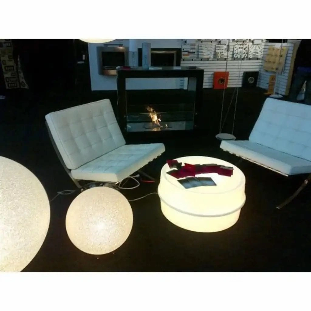 The Bio Flame Sek XL 53-inch See-Through Freestanding Ethanol Fireplace