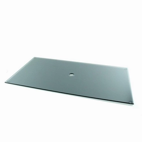 The Outdoor Greatroom Company 12x24 inch Grey Linear Glass Burner Cover 1224GGCFireproof mat for under fire pit