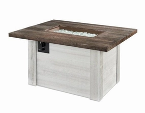 The Outdoor Greatroom Company 24 Inch Alcott Rectangular Gas Fire Pit Table ALC-1224outdoor fire table set with chairs