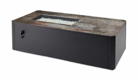 The Outdoor Greatroom Company 24 Inch Kinney Rectangular Gas Fire Pit Table KN-1224portable outdoor fire pit with lid