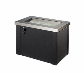 The Outdoor Greatroom Company 24 Inch Providence Rectangular Gas Fire Pit Table PROV-1224-SSportable outdoor fire pit with lid