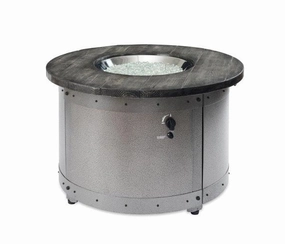 The Outdoor Greatroom Company 39 Inch Edison Round Gas Fire Pit Table ED-20outdoor fire table set with chairs