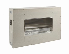 The Outdoor GreatRoom Company 40 Inch Linear Ready-to-Finish Fireplace RLFP-40DNGstone-look outdoor patio fireplace