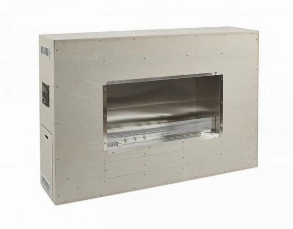 The Outdoor GreatRoom Company 40 Inch Linear Ready-to-Finish Single-Sided Gas Fireplace RLFP-40MLPstone-look outdoor patio fireplace