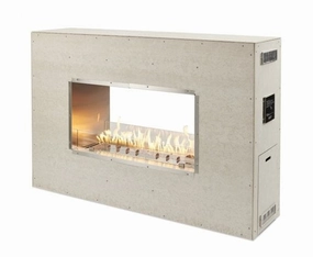 The Outdoor GreatRoom Company 40 Inch Linear See-Through Ready-to-Finish Fireplace RSTL-40MLPstone-look outdoor patio fireplace
