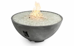 The Outdoor GreatRoom Company 42 Inch Midnight Mist Cove Edge Gas Fire Pit Bowl CV-30EMMportable outdoor fire pit with lid