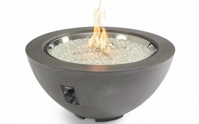 The Outdoor GreatRoom Company 42 Inch Midnight Mist Cove Gas Fire Pit Bowl CV-30MMportable outdoor fire pit with lid