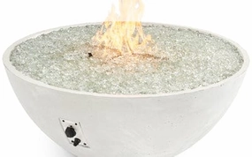 The Outdoor GreatRoom Company 42 Inch White Cove Edge Gas Fire Pit Bowl CV-30EWHTportable outdoor fire pit with lid