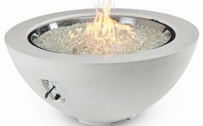 The Outdoor GreatRoom Company 42 Inch White Cove Gas Fire Pit Bowl CV-30WTportable outdoor fire pit with lid
