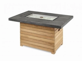The Outdoor Greatroom Company 44 Inch Darien Rectangular Gas Fire Pit Table DAR-1224-EBG-Kportable outdoor fire pit with lid