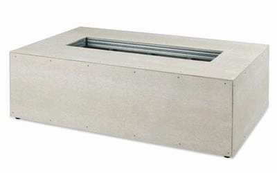The Outdoor GreatRoom Company 48 Inch Linear Ready-to-Finish Gas Fire Pit Table Kits RTF48LDNG-Koutdoor fire table set with chairs