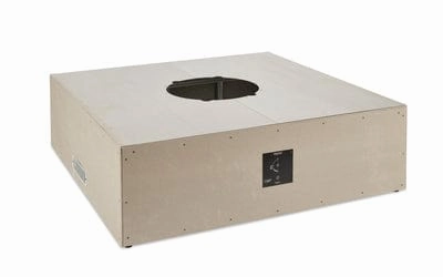 The Outdoor GreatRoom Company 48 Inch Square Ready-to-Finish Gas Fire Pit Table Kits RTF48S-Kportable outdoor fire pit with lid