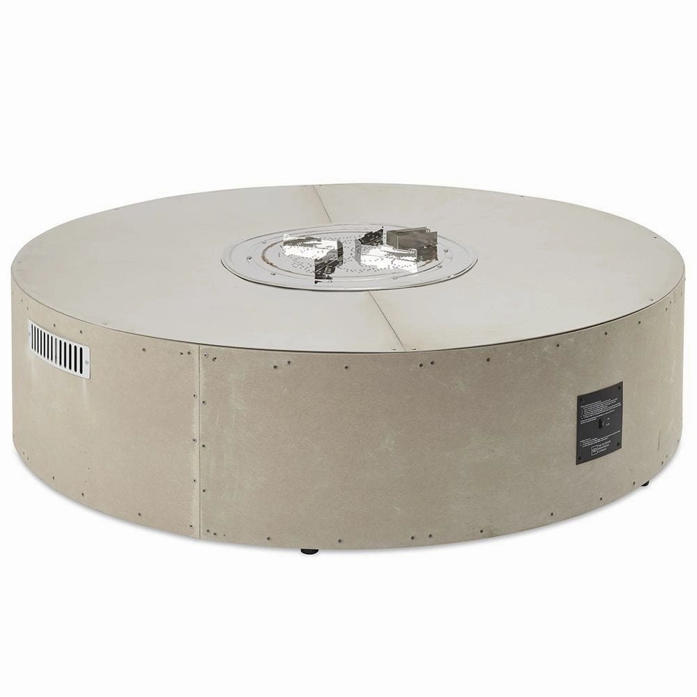 The Outdoor GreatRoom Company 60 Inch Round Ready-to-Finish Ready To Finish Fire Pit Table Kit RTF60CDNG-Kportable outdoor fire pit with lid