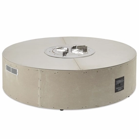 The Outdoor GreatRoom Company 60 Inch Round Ready-to-Finish Ready To Finish Fire Pit Table Kit RTF60CDNG-Kportable outdoor fire pit with lid