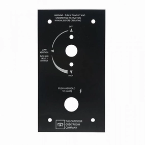 The Outdoor Greatroom Company Control Panel for Variable Control Safety Valve VCSV-CPFireproof mat for under fire pit