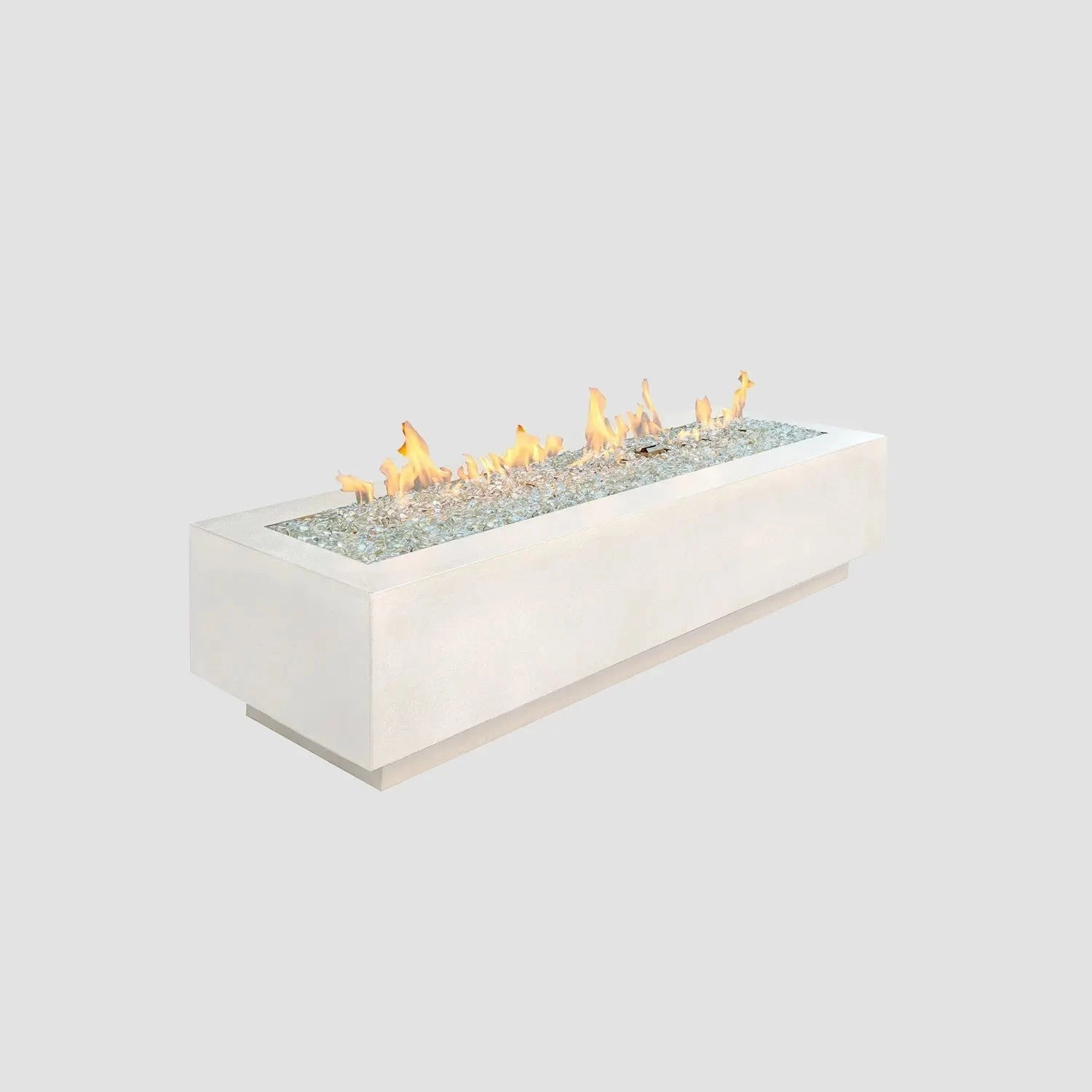 The Outdoor GreatRoom Company Cove 54-Inch Linear Gas Fire Pit Tableportable outdoor fire pit with lid