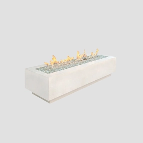 The Outdoor GreatRoom Company Cove 54-Inch Linear Gas Fire Pit Tableportable outdoor fire pit with lid
