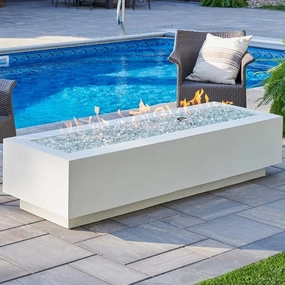 The Outdoor GreatRoom Company Cove 72-Inch Linear Gas Fire Pit Tableoutdoor fire table set with chairs