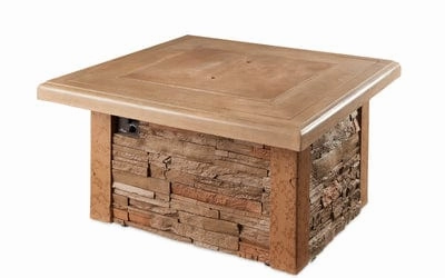 The Outdoor Greatroom Company Fire Pit Table 24 Inch Sierra Square Gas Fire Pit Table