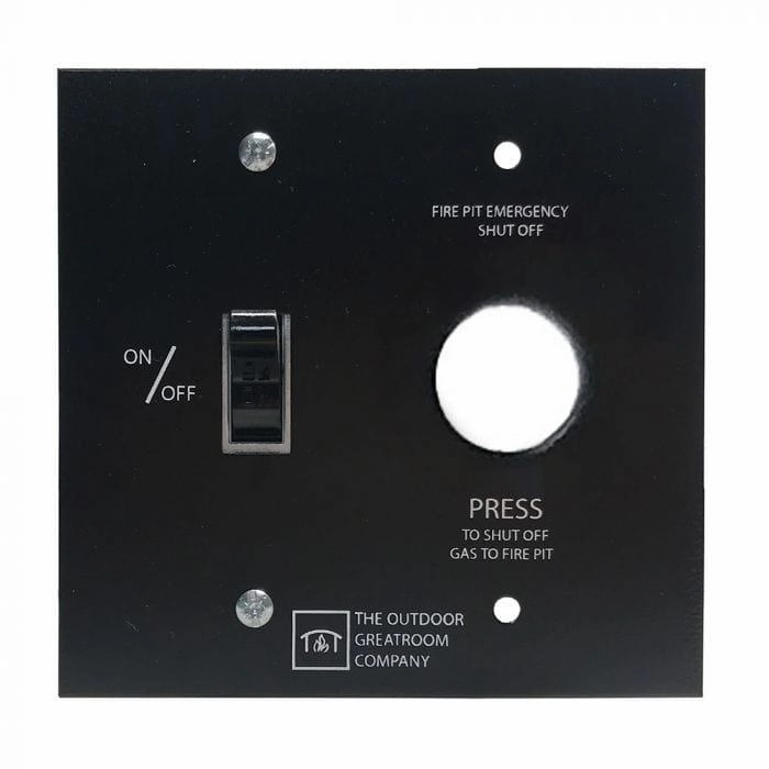 The Outdoor Greatroom Company On/Off Wall Switch with E-Stop for Direct Spark Ignition System WSES-CPFireproof mat for under fire pit