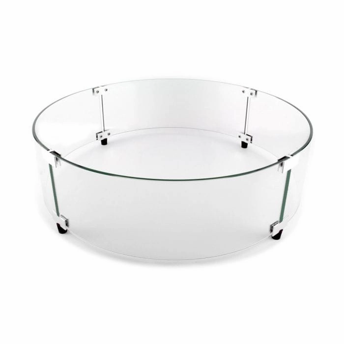 The Outdoor Greatroom Company Round Glass Wind Guard for CF-20 Burner GLASS GUARD-20-RFireproof mat for under fire pit