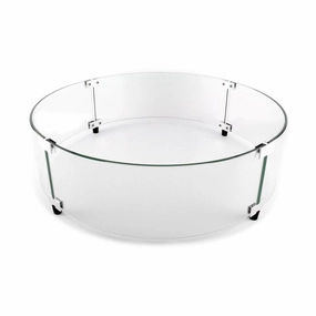 The Outdoor Greatroom Company Round Glass Wind Guard for CF-20 Burner GLASS GUARD-20-RFireproof mat for under fire pit
