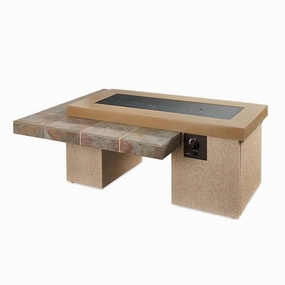 The Outdoor GreatRoom Company Uptown Brown 48 Inch Gas Fire Pit Table UPT-1242-BRNoutdoor fire table set with chairs