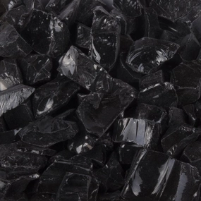 The Outdoor Plus 25 Pound Standard Black Fire Glass OPT-701Fireproof mat for under fire pit