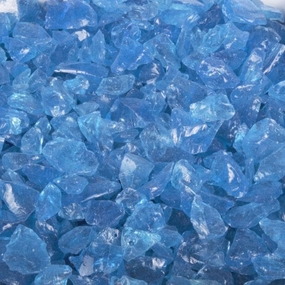The Outdoor Plus 25 Pound Standard Turquoise Fire Glass OPT-706Fireproof mat for under fire pit