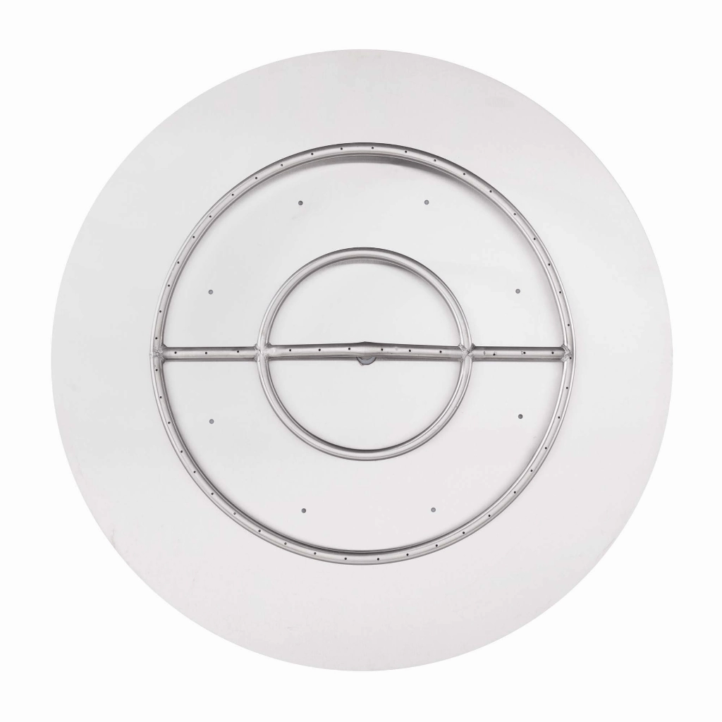 The Outdoor Plus 30" Round Flat Pan With Stainless Steel Round Burner OPT-110030BPportable outdoor fire pit with lid