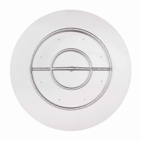The Outdoor Plus 30" Round Flat Pan With Stainless Steel Round Burner OPT-110030BPportable outdoor fire pit with lid