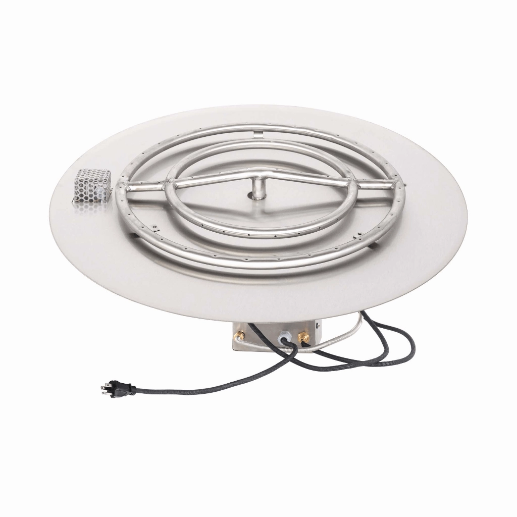 The Outdoor Plus 30" Round Flat Pan With Stainless Steel Round Burner OPT-110030BP
