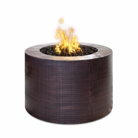 The Outdoor Plus 36-Inch Beverly Gas Fire Pit Flame Sense with Spark Ignition OPT-36RRFSENportable outdoor fire pit with lid