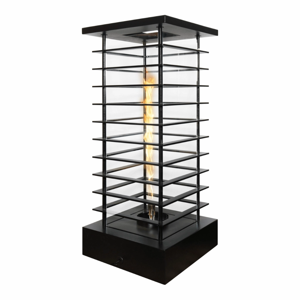 The Outdoor Plus 42" Powder Coated Steel Match Lit High Rise Fire Tower OPT-FTWR642