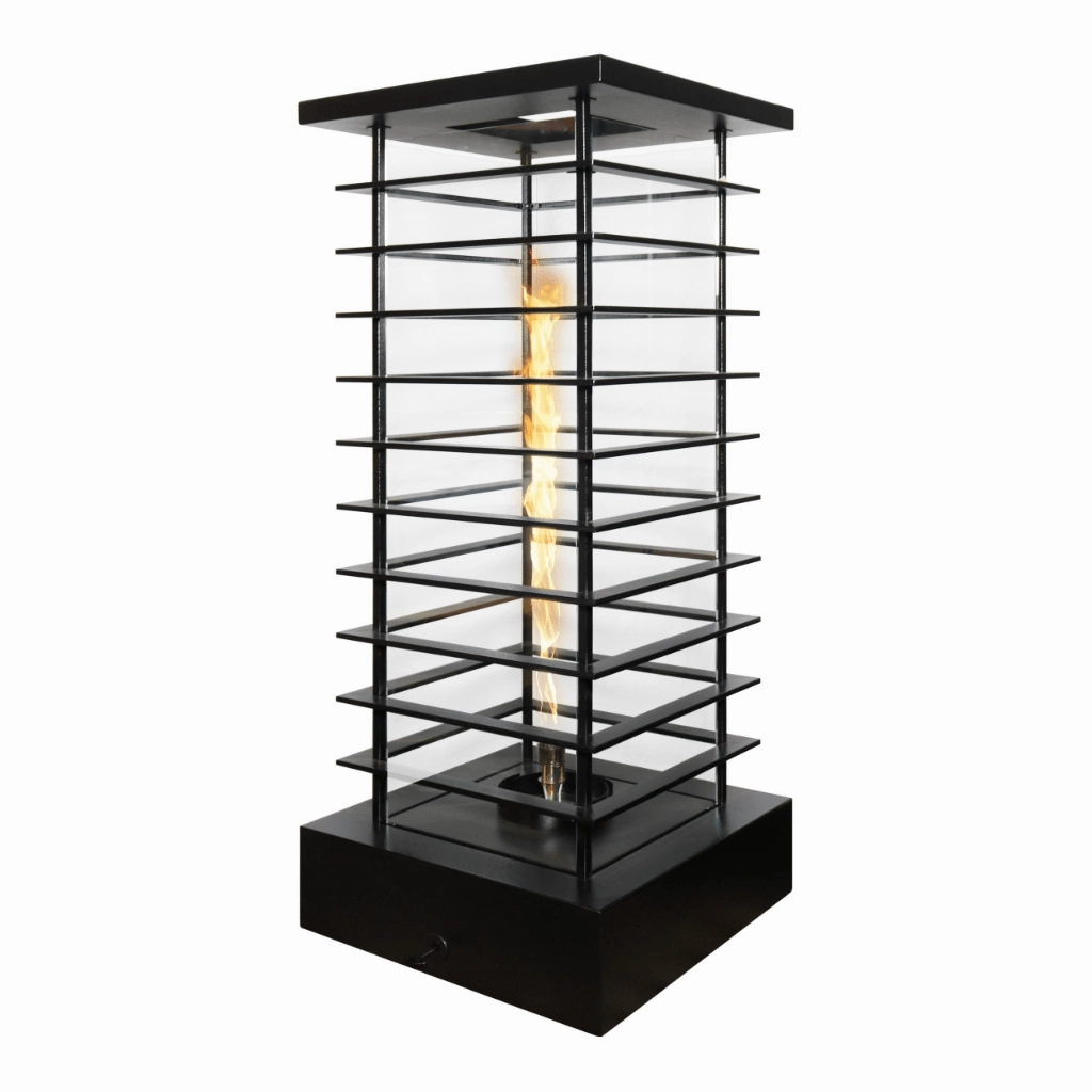 The Outdoor Plus 42" Powder Coated Steel Match Lit High Rise Fire Tower OPT-FTWR642