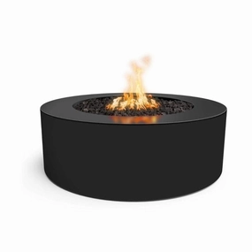 The Outdoor Plus 48-Inch Unity Tall Fire Pit Powder Coat Steel Match Lit with Flame Sense Ignition OPT-UNYPC48FSMLportable outdoor fire pit with lid