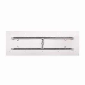 The Outdoor Plus 48x12 Rectangular Flat Pan With Stainless Steel 'H' Burner OPT-REFD1248portable outdoor fire pit with lid