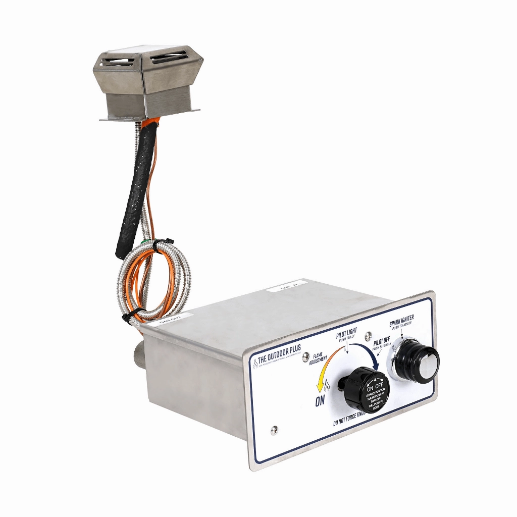 The Outdoor Plus 48x12 Rectangular Flat Pan With Stainless Steel 'H' Burner OPT-REFD1248