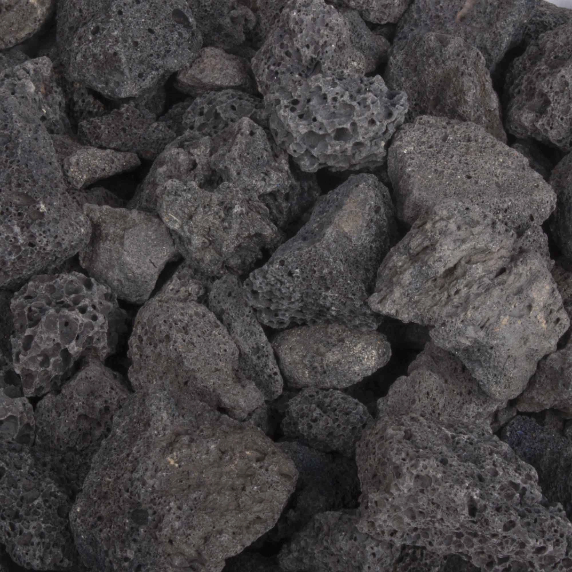 The Outdoor Plus 50 Pound 1 inch Lava Chunk OPT-150-50Fireproof mat for under fire pit