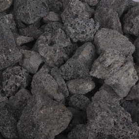 The Outdoor Plus 50 Pound 1 inch Lava Chunk OPT-150-50Fireproof mat for under fire pit