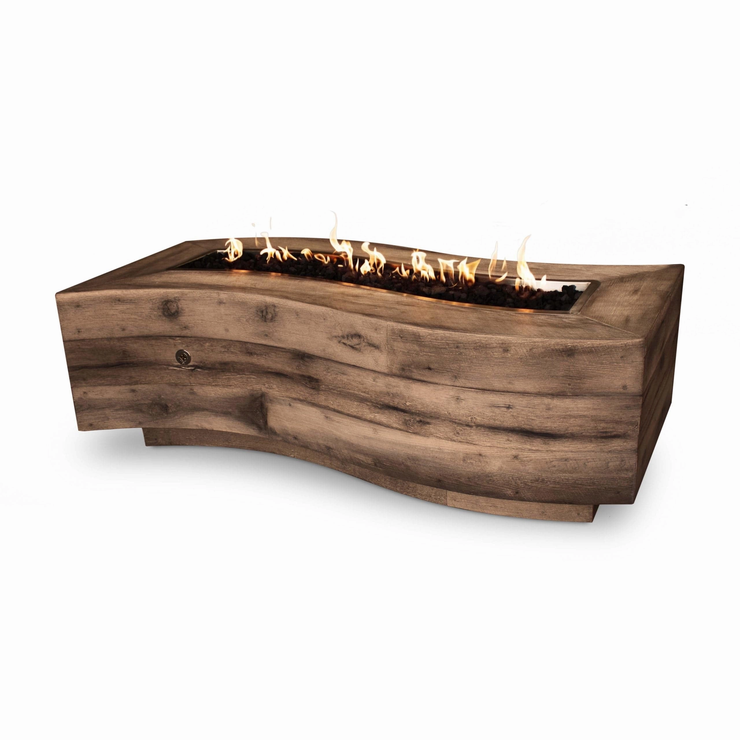 The Outdoor Plus 60-Inch Big Sur Gas Fire Pit Match Lit Ignition OPT-BGSR60