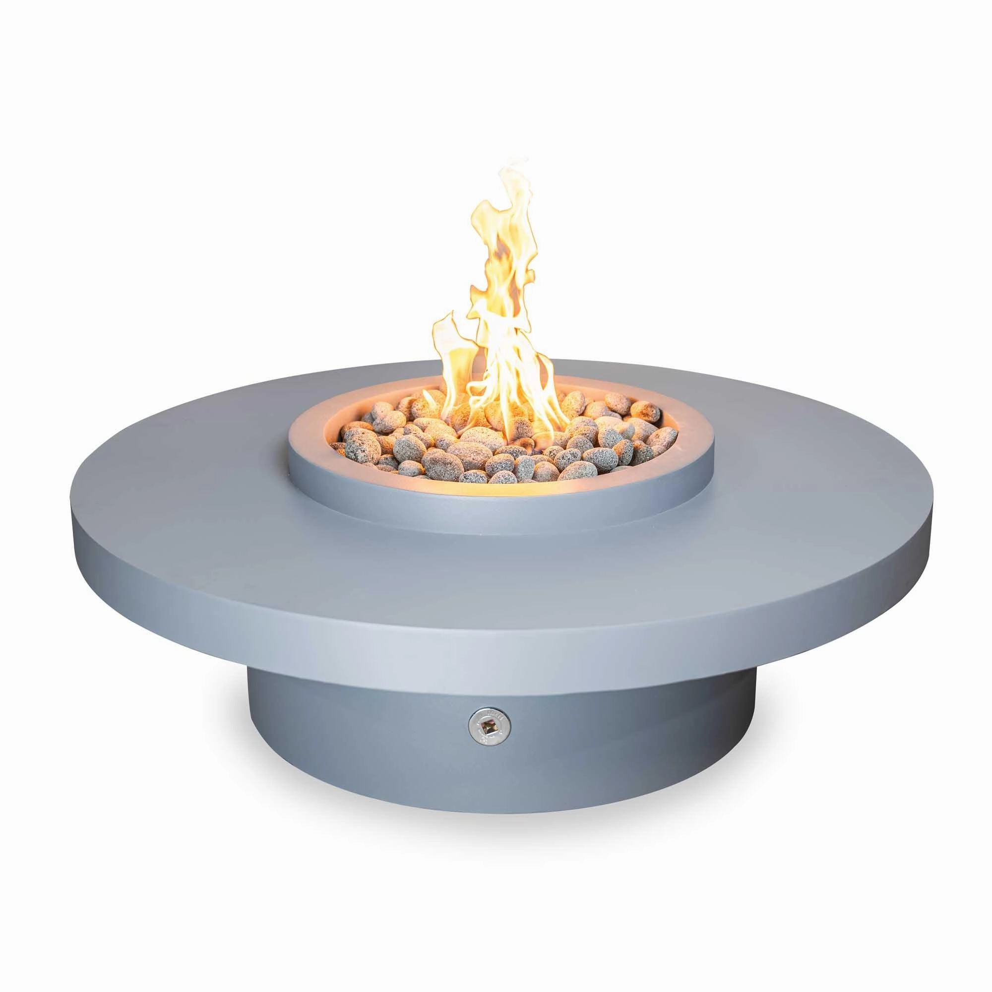 The Outdoor Plus - Coastline Metal Powder Coat Round Fire Pit Table OPT-CSTLNPCportable outdoor fire pit with lid