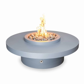 The Outdoor Plus - Coastline Metal Powder Coat Round Fire Pit Table OPT-CSTLNPCportable outdoor fire pit with lid